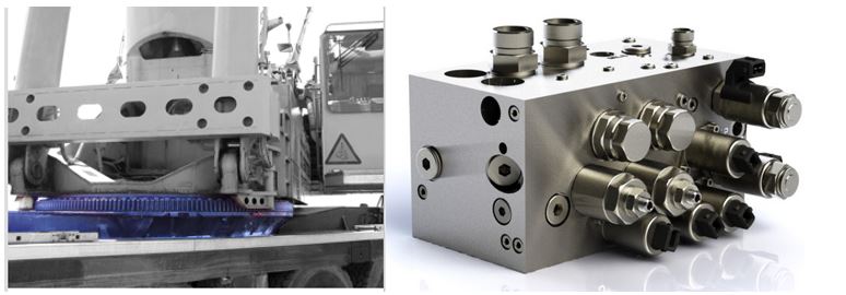 Control valve for slewing gear